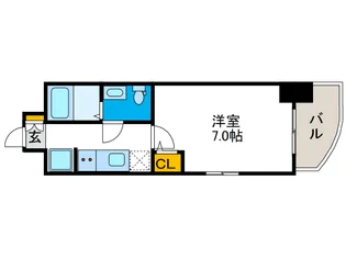 セレニテ桜川駅前プリエ【2階】の間取り