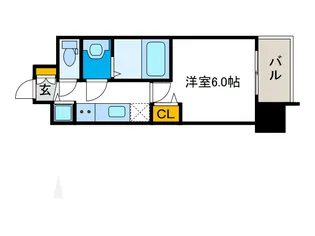 アドバンス大阪グロウス2【13階】の間取り