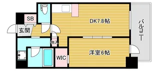 エステムコート難波5ブロード【9階】の間取り