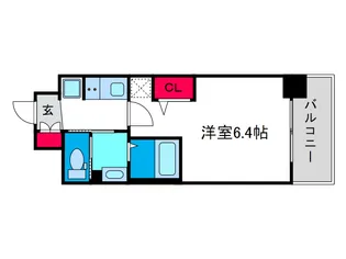 エステムコート難波5ブロード【12階】の間取り
