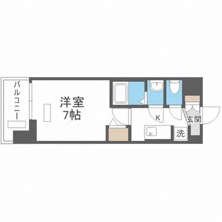 プレサンス大国町アドロッソ【1309号室】の間取り