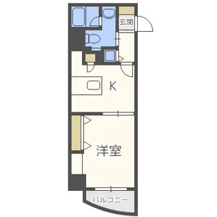 インボイス難波南レジデンス【5階】の間取り