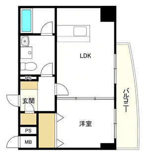 インボイス難波南レジデンス【9階】の間取り