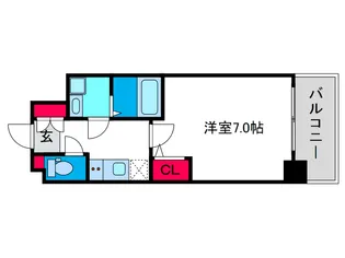 アドバンス大阪ベイストリートの間取り