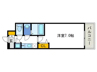 レジュールアッシュウエストレジス【4階】の間取り