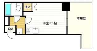 CLASSHILLS難波南【1階】の間取り