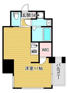ドゥーエ南堀江【8階】の間取り