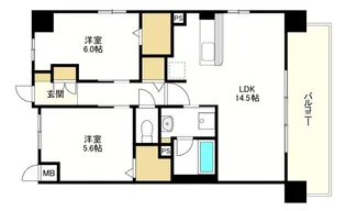 ベイグランデ弁天町の間取り