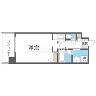 グランシス難波西【4階】の間取り