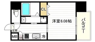 パークヒルズ天保山Moe【201号室】の間取り