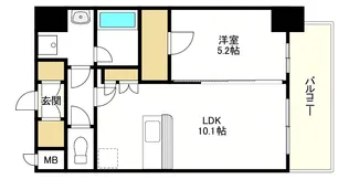 スプランディッド弁天町DUE【5階】の間取り