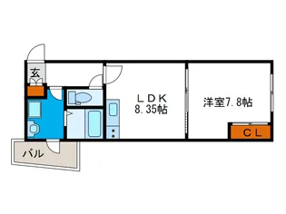 プリマルーチェ大正の間取り