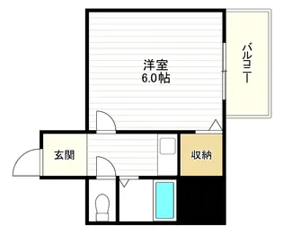 ロイヤルクレスト芦原【6階】の間取り