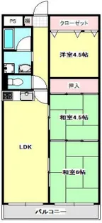 ドエル大正【4階】の間取り