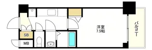 ソルテラス大阪BAYSTATIONSIDEの間取り