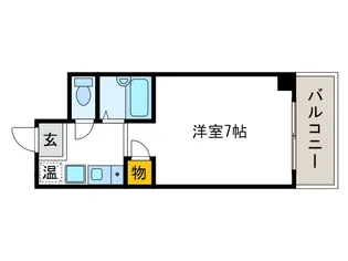 Lakia Maison弁天町【3階】の間取り