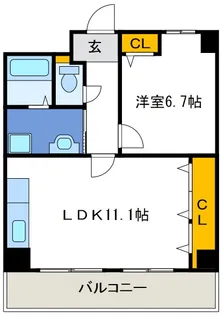 パレジュンの間取り