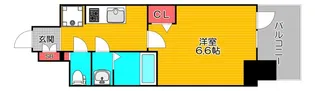 プレサンス朝潮橋ベイ・ブリーズ【8階】の間取り