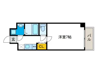ステイブルコート弁天町【5階】の間取り