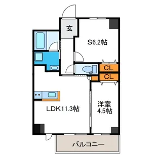 ドミール丸好の間取り