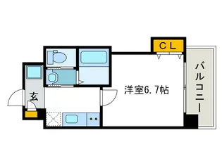 Luxeドーム前Ⅰ【7階】の間取り