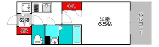エスリード弁天町ルシェンテの間取り