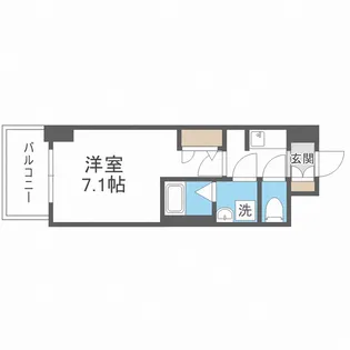 S-RESIDENCE大阪九条North【4階】の間取り