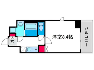 セオリー難波WEST【4階】の間取り
