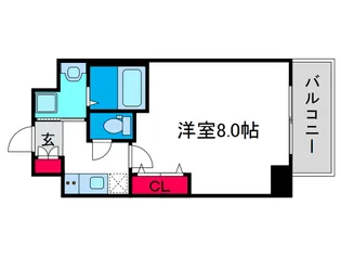 セオリー難波パレ【8階】の間取り