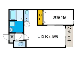 H-maison大正【2階】の間取り