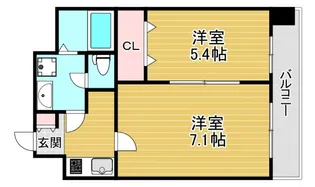 COCORO-EAST【2階】の間取り