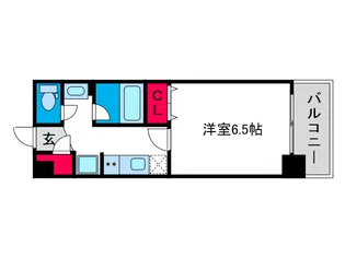 アスヴェル阿波座BLUE EARTH【3階】の間取り