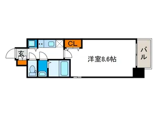 アドバンス大阪ベイパレス【7階】の間取り