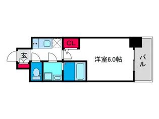 エスリード弁天町クレール【2階】の間取り