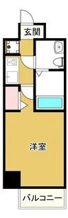 レジュールアッシュ難波MINAMI-Ⅲ【6階】の間取り