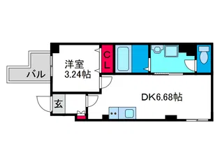 mare大正【3階】の間取り