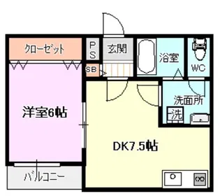 ノイヴェル此花【3階】の間取り