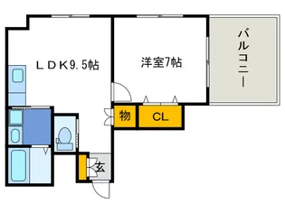 カダイ1号館【4階】の間取り