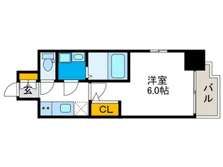 エスリード大阪ドームCERCA【11階】の間取り