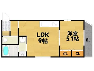 トワメゾン【301号室】の間取り