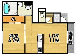 トルナーレ【101号室】の間取り