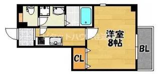 ゼファー東大阪【205号室】の間取り
