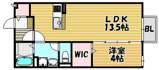 カーサエクレールB棟【101号室】の間取り