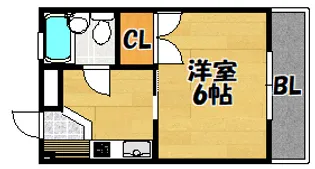 メゾン花園【105号室】の間取り