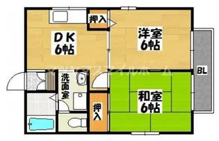グリーンヒル清滝【202号室】の間取り
