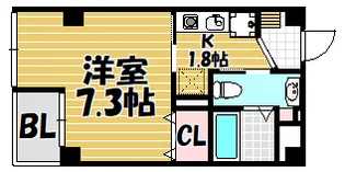 プリマヴェーラ今津【101号室】の間取り