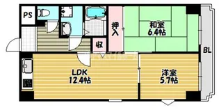 デルニエアン【401号室】の間取り