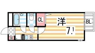 ドリームネオポリス北鴻池【305号室】の間取り