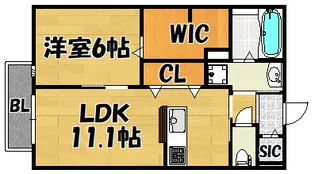 ユニグレイス【207号室】の間取り