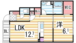 メゾンドソレイユ【103号室】の間取り